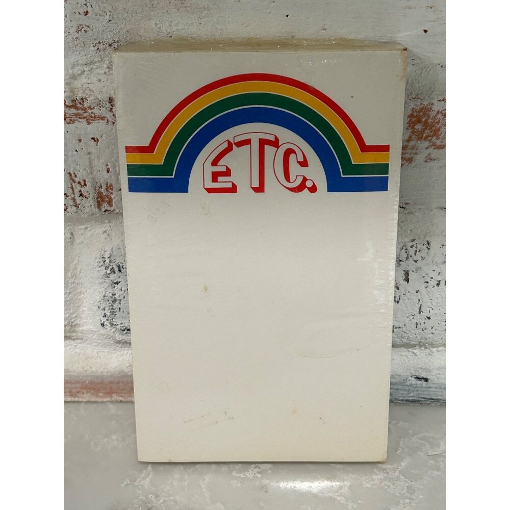 VTG 1981 Memo Pad Rainbow "ETC." Bright & Bold Colorado Springs 150 Sheets
